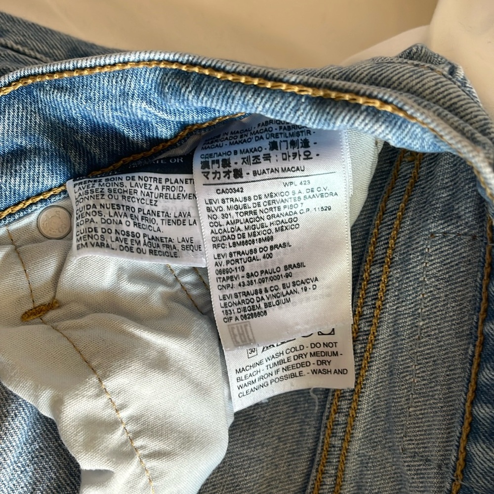Levi's 501 Skinny button fly